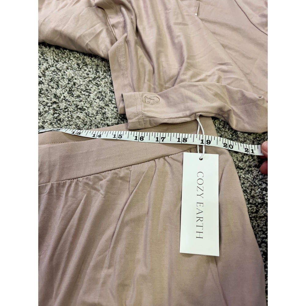 Cozy Earth Women Bamboo Pajama Short Set Blush Pink XXXL 3XL New - Picture 12 of 16